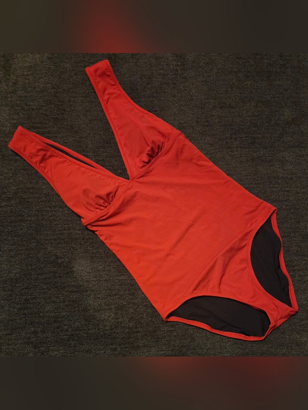 Lands' End Red One-Piece Swimsuit. Size 8L